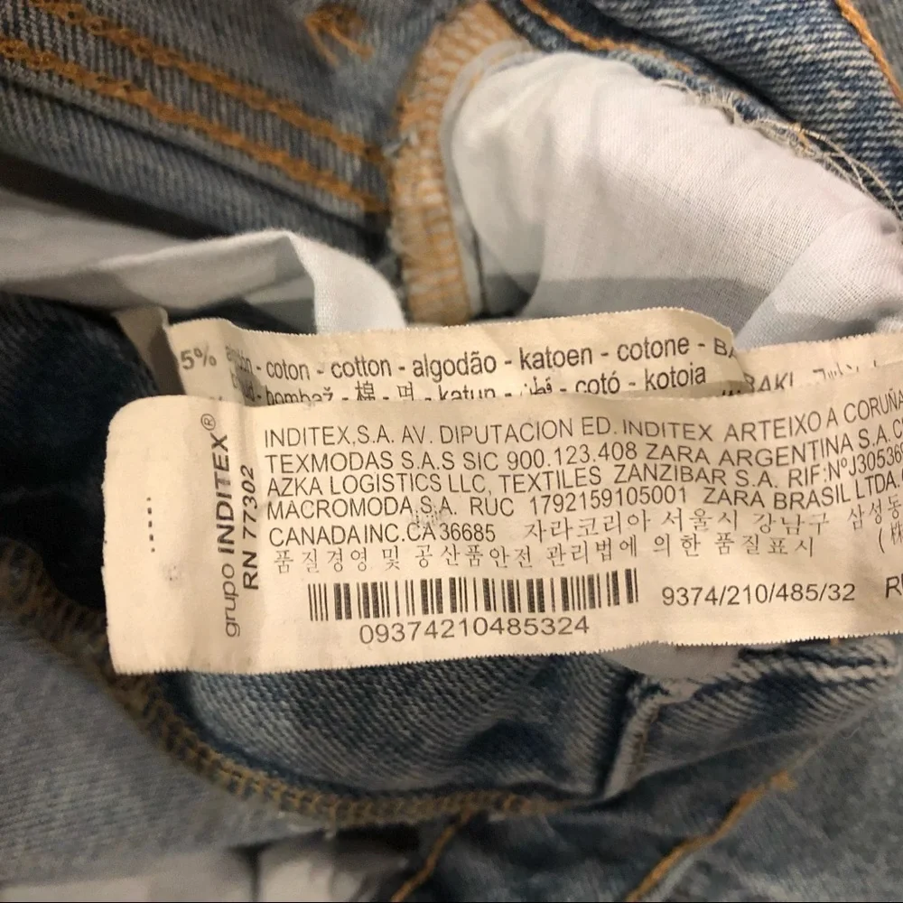 ZARA high rise jeans, size 0 - Picture 5 of 13